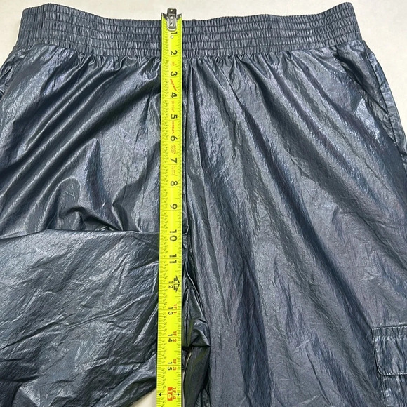 Victoria’s Secret Sport Shiny Metallic Blue Jogger Pants Womens Size Medium - Picture 13 of 14